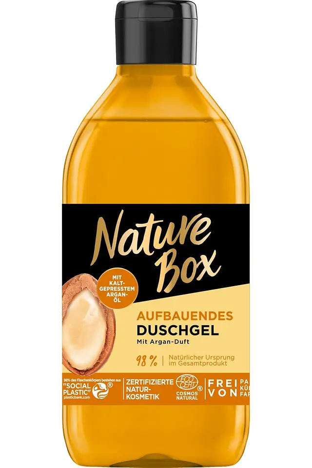 Aufbauendes Duschgel mit kaltgepresstem Argan-Öl