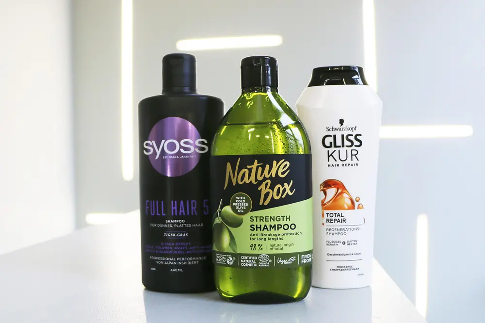 Verpackungen der Marken Syoss, Nature Box und Gliss Kur