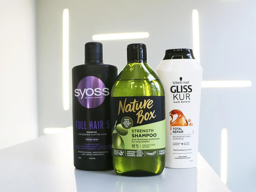 Verpackungen der Marken Syoss, Nature Box und Gliss Kur