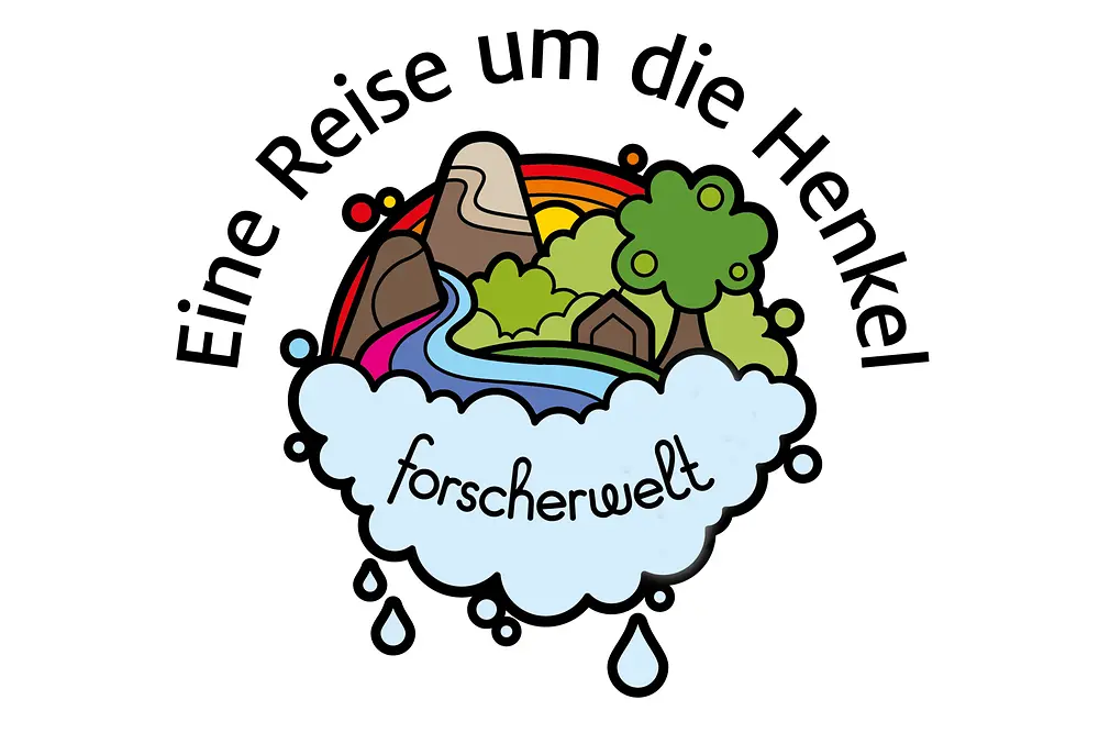 Forscherwelt logo in einer Weltkugel 